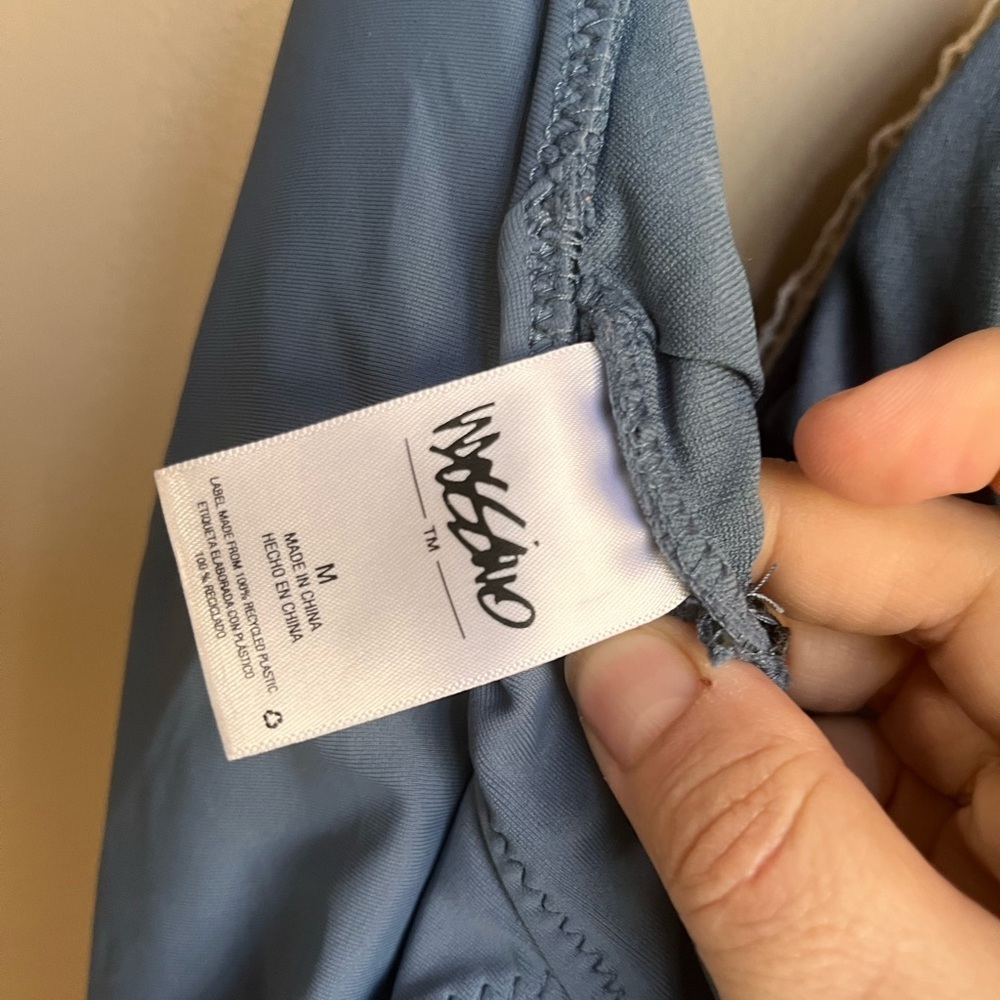 Blue Mossimo One-Piece Swimsuit with Lace Detail - Picture 5 of 5